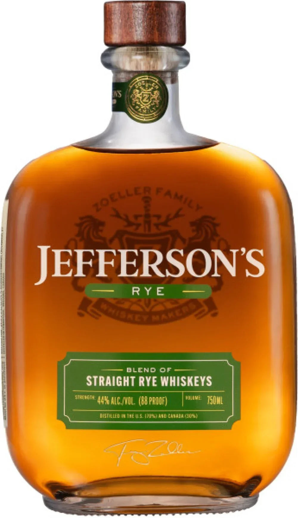 Jefferson's Straight Rye 750ml