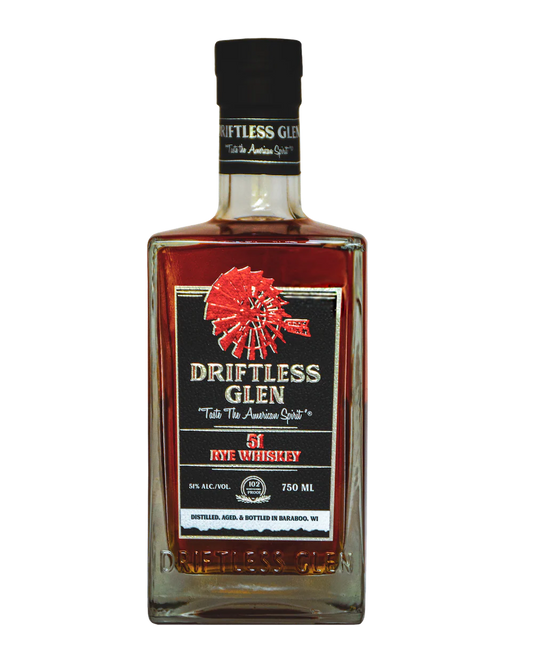 Driftless Glen Distillery 51 Rye Whiskey