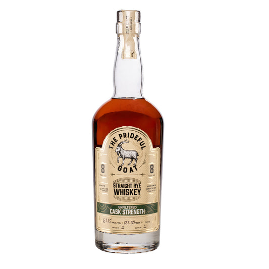 The Prideful Goat Cask Strength Rye Whiskey 8 year 750ml